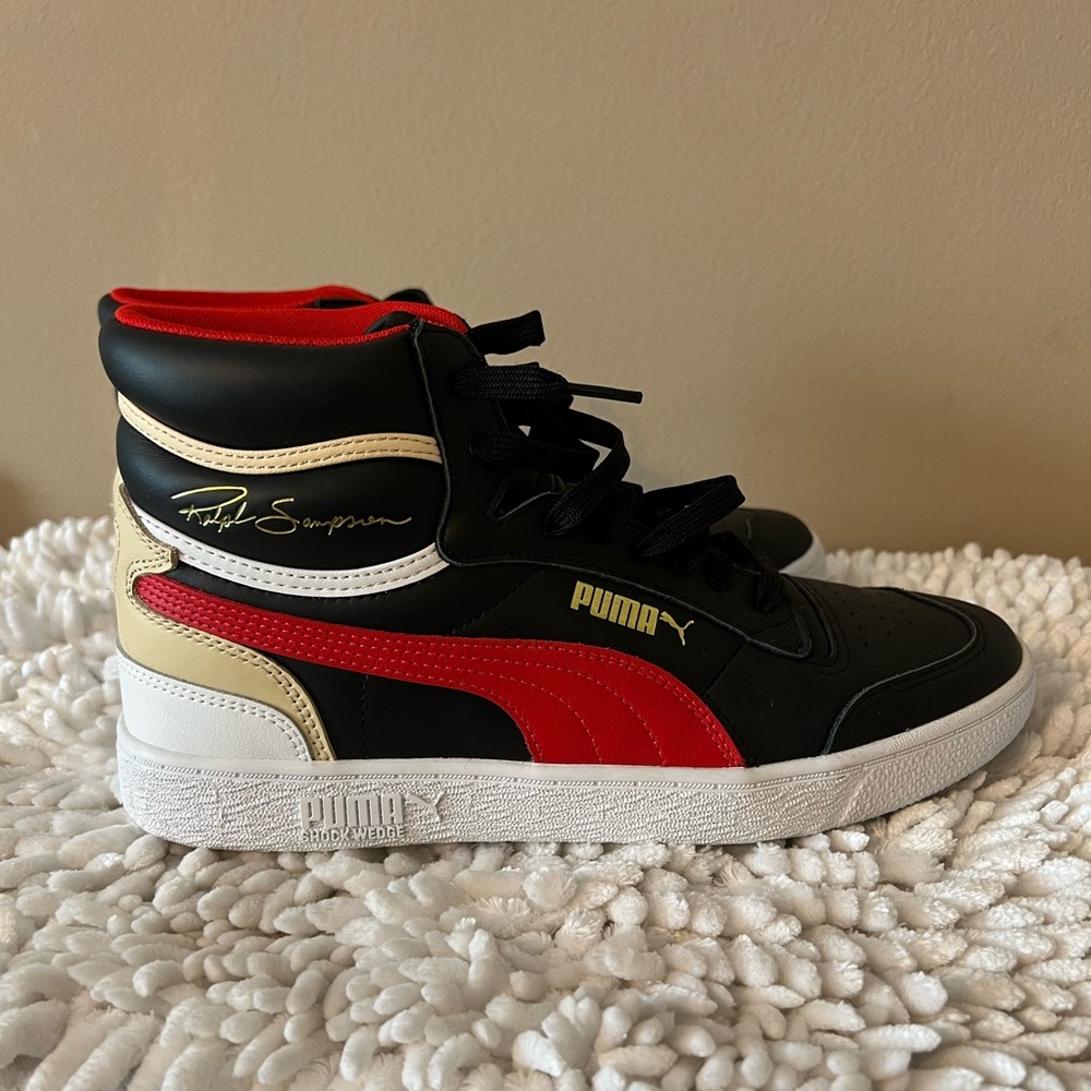 PUMA Ralph Sampson Mid Black High Risk Red - Picture 3 of 13